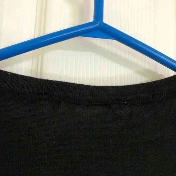 Larry Levine Black Cardigan 3/4 Sleeves Sz Small - Picture 14 of 14